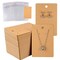150 Set Earring Card with 150 Pieces Bags, Earring Card Holder Blank Kraft Paper Tags for DIY Ear Studs Necklace Jewelry Display (Brown)